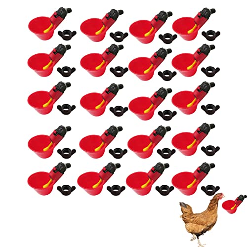 Hühnertränke | Automatischer Hühner-Wachtelbecher für Geflügel, einfache Installation, Geflügeltrinker, Huhnwasser-Futterspender, Bewässerungsbecher von Kot-au von kot-au