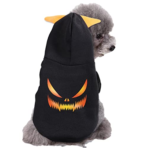 Hunde-Halloween-Shirt | Hunde-Kostüm – Halloween-Kürbis-Kostü Haustier-Hoodie Hunde-Pyjama Bekleidung Kleidung Kot-au von kot-au