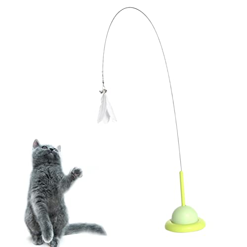 Katzenfedern Spielzeug | Katzenfedern Spielzeug Interaktive Katzen – Interaktive Federn mit Glocke für Kätzchen, Kratzübungen, Innenbereich von kot-au