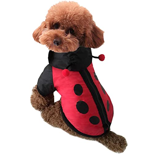 Neuheit Marienkäfer Hunde-Kostü , niedlich, leicht, Hunde-Outfit für Halloween-Partys, leichter Pullover, Herbst, Winter, Haustier-Outfits, Cosplay-Bekleidung von kot-au