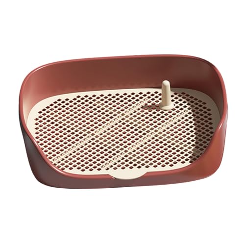 Hundetoilette, Welpen-Töpfchen-Tablett, Reinigungswerkzeug mit Schutzwand, Töpfchen-Trainer-Ecke, rot L Hundetoilette, Welpen-Töpfchen-Tablett, Reinigungswerkzeug mit Schutzwand, Töpfchen-Trainer-Ecke, rot L von kowaku