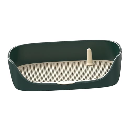 Hundetoilette, Welpen-Töpfchen-Tablett, Reinigungswerkzeug mit Schutzwand, Töpfchen-Trainer-Ecke, grün L Hundetoilette, Welpen-Töpfchen-Tablett, Reinigungswerkzeug mit Schutzwand, Töpfchen-Trainer-Ecke, grün L von kowaku