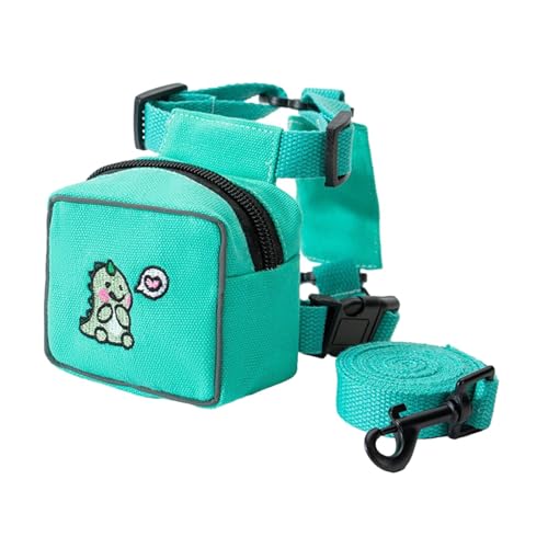 Schöner Hunderucksack, Geschirr, Haustiergeschirr, Rucksack, Hundesnacks, Rucksack, Haustier-Selbsttrage für draußen, draußen, täglich, spazieren, grün s von kowaku