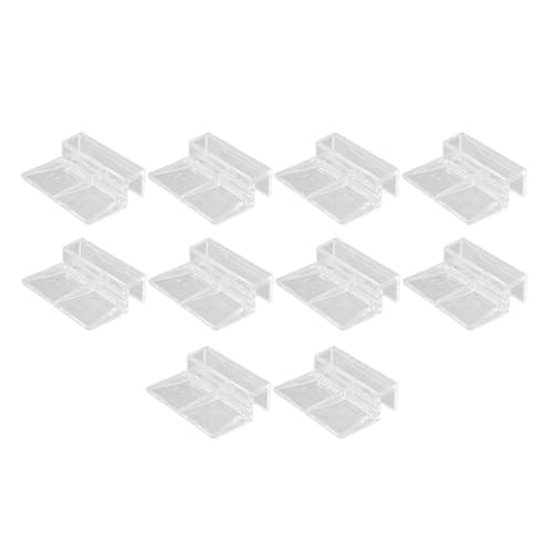 kowaku 10 x Aquarium-Netz-Clips, Glashalter-Clips, Mehrzweck-Befestigungsclips für Aquariumnetze, Aquarium-Netzklemmen, 10MM von kowaku