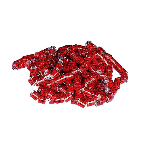 kowaku 100 Stück 2024 Taubenring Aluminium Taubenbein Ringe Trainingsring Langlebiges Zubehör Vögel Fußring Identifizieren Ring zum Halten verschiedener Rassen auseinander, rot kowaku 100 Stück 2024 Taubenring Aluminium Taubenbein Ringe Trainingsring Langlebiges Zubehör Vögel Fußring Identifizieren Ring zum Halten verschiedener Rassen auseinander, rot von kowaku