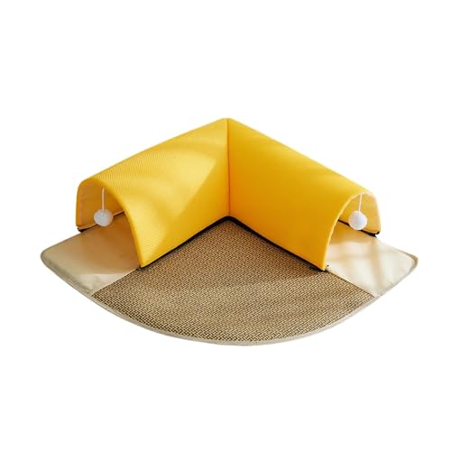 kowaku 2 in 1 Katzentunnelbett, Haustierhöhle, Waschbar, Interaktives Spielzeug, rutschfeste Unterseite, mit Ball, gelb 50cm kowaku 2 in 1 Katzentunnelbett, Haustierhöhle, Waschbar, Interaktives Spielzeug, rutschfeste Unterseite, mit Ball, gelb 50cm von kowaku