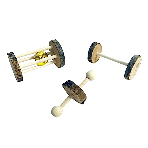 kowaku 3Pcs Holz Hamster Spielzeug Übung Glocke Roller Zähne Schleifen Spielzeug Chinchilla Käfig Zubehör Hamster Kauspielzeug Set Hamster Roller Spielzeug kowaku 3Pcs Holz Hamster Spielzeug Übung Glocke Roller Zähne Schleifen Spielzeug Chinchilla Käfig Zubehör Hamster Kauspielzeug Set Hamster Roller Spielzeug von kowaku