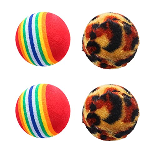 kowaku 4 Stück Haustier Ball Katzenspielzeug Katze Biss Kauspielzeug Katze Training Spielen kowaku 4 Stück Haustier Ball Katzenspielzeug Katze Biss Kauspielzeug Katze Training Spielen von kowaku