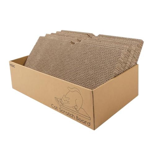 kowaku 5 x wendbare Kratzbretter aus Karton, Ersatz-Katzenkratzer, Kratzbrett für Katzen zum Spielen, Ausruhen, Schlafen von kowaku