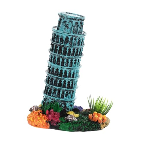 kowaku Aquarium-Ornament, Aquarium-Dekoration, Tisch-Dekor, Layout-Spielzeug, Harz, Schiefer Turm, Modell für Partygeschenke, Heim-Ornament kowaku Aquarium-Ornament, Aquarium-Dekoration, Tisch-Dekor, Layout-Spielzeug, Harz, Schiefer Turm, Modell für Partygeschenke, Heim-Ornament von kowaku