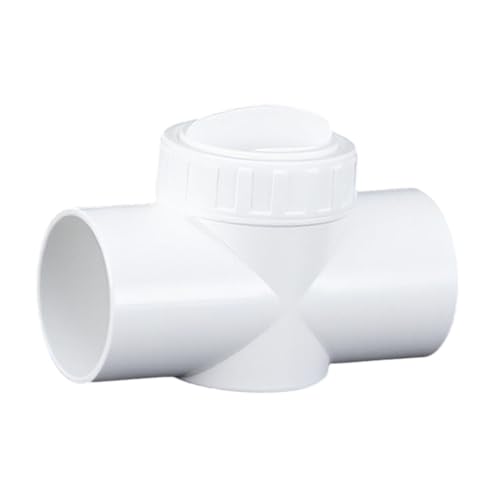 kowaku Aquarium Regelventil mit Geräuschreduzierung für Präzise Durchflusskontrolle Aus Langlebigem PVC für Fischbecken Und Gartenbewässerung, Weiß 40mm von kowaku