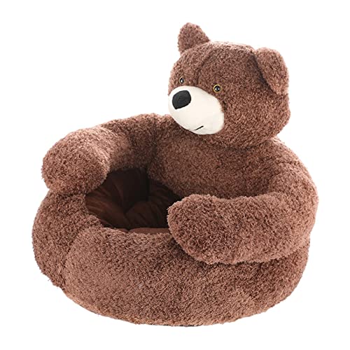 kowaku Atmungsaktives Haustierbett, Sofa, Katzenbett, Heimtierbedarf für kleine, mittelgroße, große Katzen, süßes Bärenumarmungs-Design, Hunde- und, Braun Groß kowaku Atmungsaktives Haustierbett, Sofa, Katzenbett, Heimtierbedarf für kleine, mittelgroße, große Katzen, süßes Bärenumarmungs-Design, Hunde- und, Braun Groß von kowaku