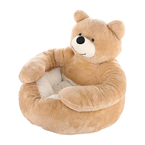 kowaku Atmungsaktives Haustierbett, Sofa, Katzenbett, Heimtierbedarf für kleine, mittelgroße, große Katzen, süßes Bärenumarmungs-Design, Hunde- und, Khaki Klein kowaku Atmungsaktives Haustierbett, Sofa, Katzenbett, Heimtierbedarf für kleine, mittelgroße, große Katzen, süßes Bärenumarmungs-Design, Hunde- und, Khaki Klein von kowaku
