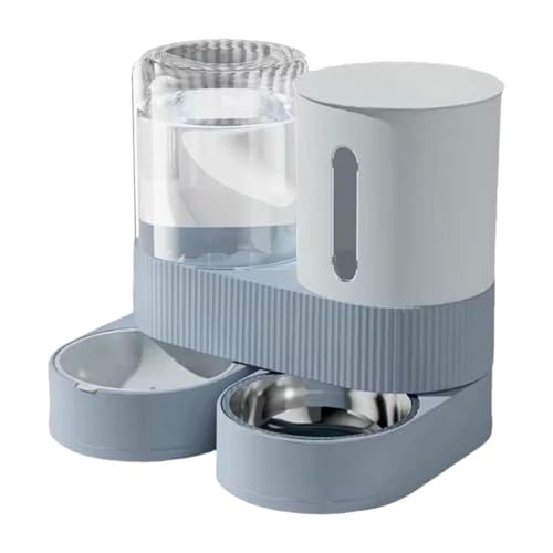 kowaku Automatischer Futterautomat Und Wasserspender Futterspender Und Napfset mit Hoher Kapazität Abnehmbar für Die Reinigung für Kätzchen Und Welpen, Blau kowaku Automatischer Futterautomat Und Wasserspender Futterspender Und Napfset mit Hoher Kapazität Abnehmbar für Die Reinigung für Kätzchen Und Welpen, Blau von kowaku