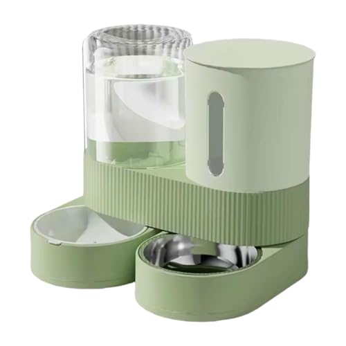 kowaku Automatischer Futterautomat Und Wasserspender Futterspender Und Napfset mit Hoher Kapazität Abnehmbar für Die Reinigung für Kätzchen Und Welpen, GrÜn kowaku Automatischer Futterautomat Und Wasserspender Futterspender Und Napfset mit Hoher Kapazität Abnehmbar für Die Reinigung für Kätzchen Und Welpen, GrÜn von kowaku