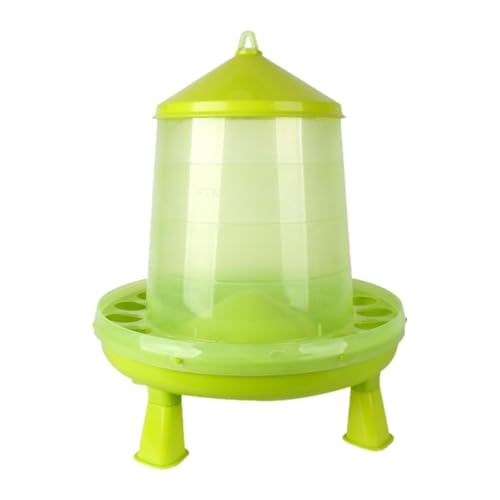 kowaku Automatischer Hühnerfutterspender, Geflügelfutterspender, Futtereimer mit Mehreren Anschlüssen für Tauben, Rasengänse, Enten, Hähne, Vögel, Style B von kowaku