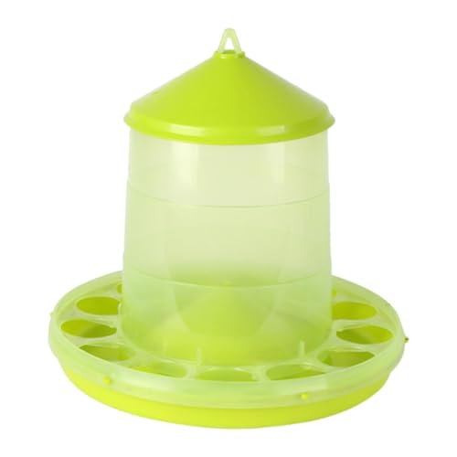 kowaku Automatischer Hühnerfutterspender, Geflügelfutterspender, Futtereimer mit Mehreren Anschlüssen für Tauben, Rasengänse, Enten, Hähne, Vögel, Style D von kowaku