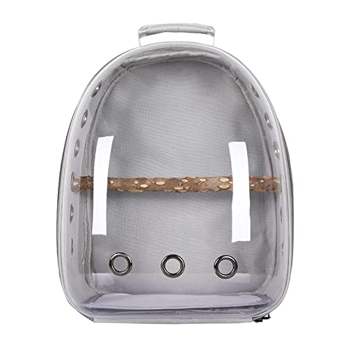 kowaku Bird Carrier Cage Schultertasche Haustier Papagei Rucksack, Grau von kowaku