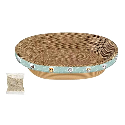 kowaku Cat Scratcher Pad Bed Cat Scratching Board Play Wellpappe Interactive Toy Scratch Bowl Lounge Bed for Kitty Indoor Cats Kitten kowaku Cat Scratcher Pad Bed Cat Scratching Board Play Wellpappe Interactive Toy Scratch Bowl Lounge Bed for Kitty Indoor Cats Kitten von kowaku
