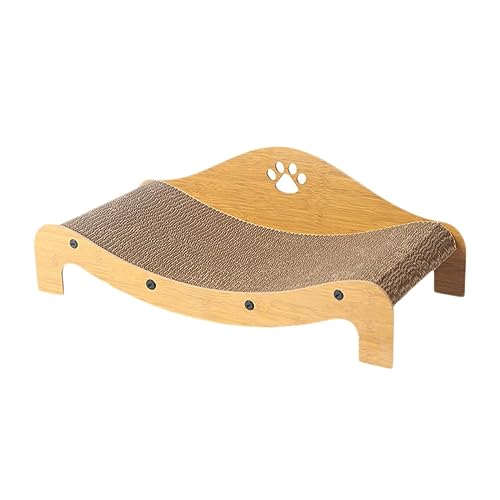kowaku Cat Scratching Board Pet Cat Bed Interactive Toy Prevents Furniture Damage Sofa Cat Scratcher Couch Cat Scratch Pad for Small Medium Cats, 60x27x20cm von kowaku