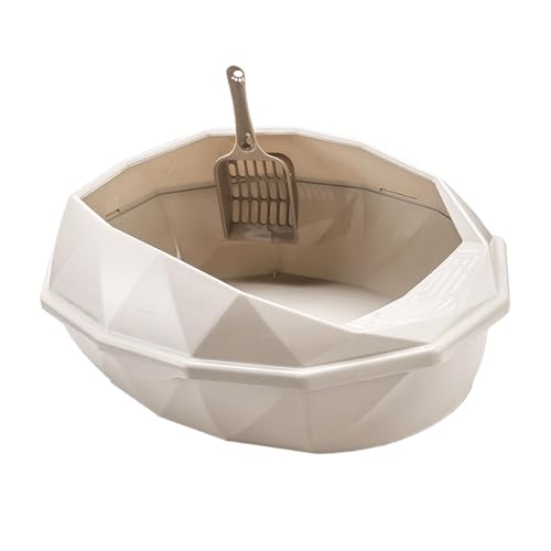 kowaku Elegante Katzen Toilette für Wählerische Fellnasen, Beige kowaku Elegante Katzen Toilette für Wählerische Fellnasen, Beige von kowaku