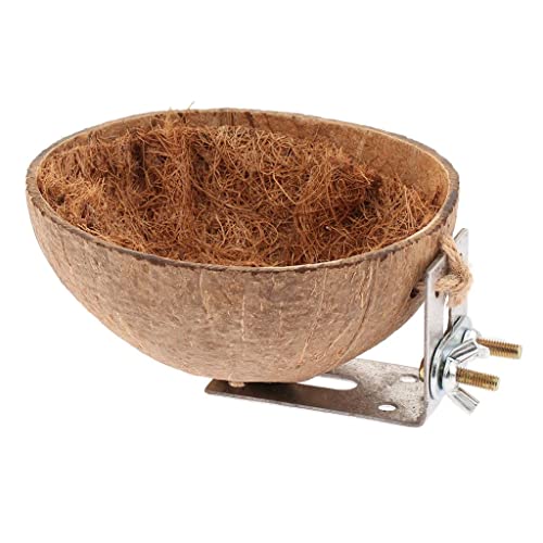 kowaku Freundlicher Kokosnussschalen-Käfig für Papageien, für Vogel, Sittiche, Papageiennest kowaku Freundlicher Kokosnussschalen-Käfig für Papageien, für Vogel, Sittiche, Papageiennest von kowaku