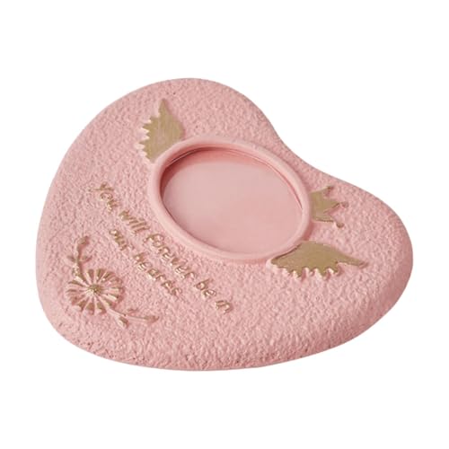 kowaku Gedenkstein in Herzform für Haustiere, Grabmarkierung mit Bilderrahmen, 13,5 x 15,2 x 1,5 cm, Rosa kowaku Gedenkstein in Herzform für Haustiere, Grabmarkierung mit Bilderrahmen, 13,5 x 15,2 x 1,5 cm, Rosa von kowaku