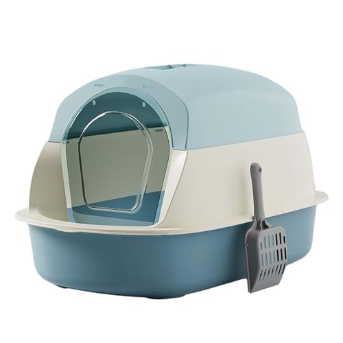 kowaku Geschlossene Katzentoilette, Katzentoilette mit Deckel, Tragbare Geschlossene Katzentoilette, Haustiertoilette mit Deckel Katzentoilette, Blau kowaku Geschlossene Katzentoilette, Katzentoilette mit Deckel, Tragbare Geschlossene Katzentoilette, Haustiertoilette mit Deckel Katzentoilette, Blau von kowaku
