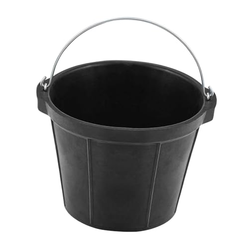 kowaku Gummi Futtereimer, 8 L, Mehrzweck Futterpfanne für Pferde, für Ziegen, von kowaku