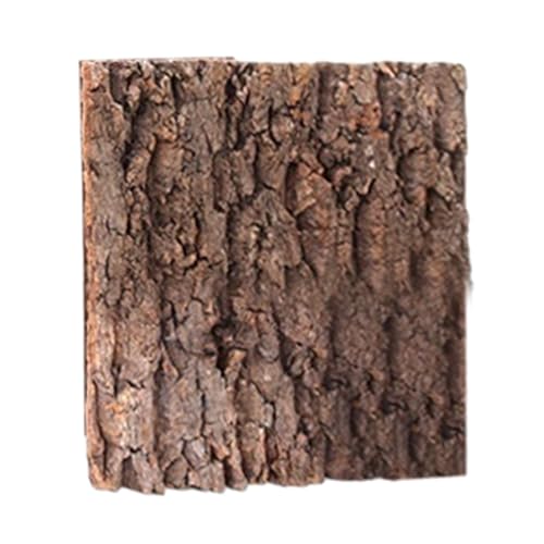 kowaku Habitat Decor Korkfliesenhintergrund, leicht zu schneidender, lebendiger Terrarienhintergrund, Reptilien-Klettermatte für Eidechsen, Schlangen, 30cmx30cm von kowaku