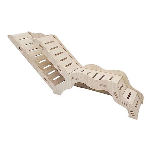 kowaku Hamster-Holzleiter, Kletterspielzeug, Käfig-Zubehör, Zwerghamster-Haus, Verstecke, Hamster-Lebensraum zum Graben, Verstecken, Verstecken Kleiner, Stil A 42x16cm kowaku Hamster-Holzleiter, Kletterspielzeug, Käfig-Zubehör, Zwerghamster-Haus, Verstecke, Hamster-Lebensraum zum Graben, Verstecken, Verstecken Kleiner, Stil A 42x16cm von kowaku