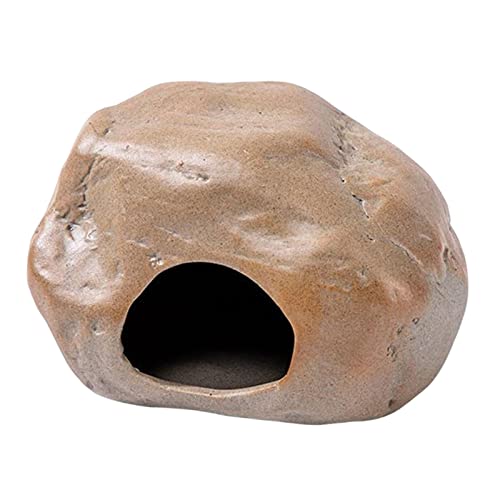 kowaku Hamster-Versteck Haus Nest Käfig Bett Keramik Landschaftsbau Versteck Container Haustiere Lebensraum Haus Hütte für Igel Chinchillas Streifenhörnchen Ratten, 13,5 x 14,5 x 9,5 cm von kowaku