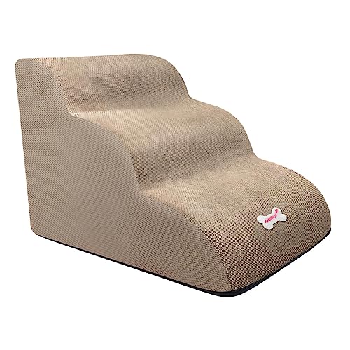 kowaku Haustier-Hundetreppe, Hundeleiter, 3 Stufen, Hunderampe, abnehmbar, weich, tragbar, für ältere Katzen, Haustier-Stufen, Haustier-Katzentreppe für, Khaki kowaku Haustier-Hundetreppe, Hundeleiter, 3 Stufen, Hunderampe, abnehmbar, weich, tragbar, für ältere Katzen, Haustier-Stufen, Haustier-Katzentreppe für, Khaki von kowaku