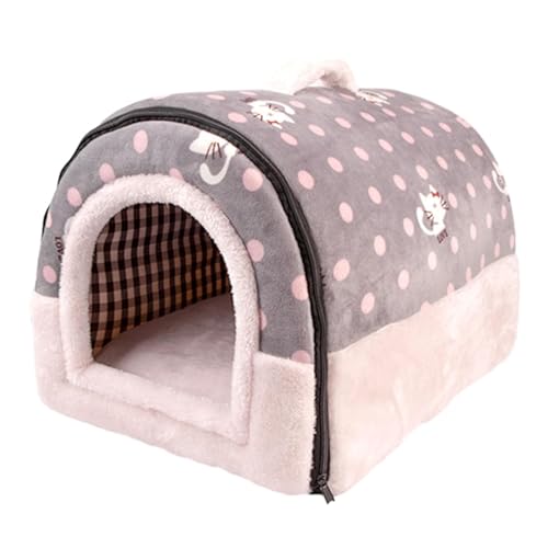 kowaku Haustier-Katzennest, Katzennest, Herbst-Winter-weicher Zwinger, Innenkissen, Katzenhaus, Katzenbett für Pudelkatzen, Chihuahua, Pomeranian-Welpen, L kowaku Haustier-Katzennest, Katzennest, Herbst-Winter-weicher Zwinger, Innenkissen, Katzenhaus, Katzenbett für Pudelkatzen, Chihuahua, Pomeranian-Welpen, L von kowaku