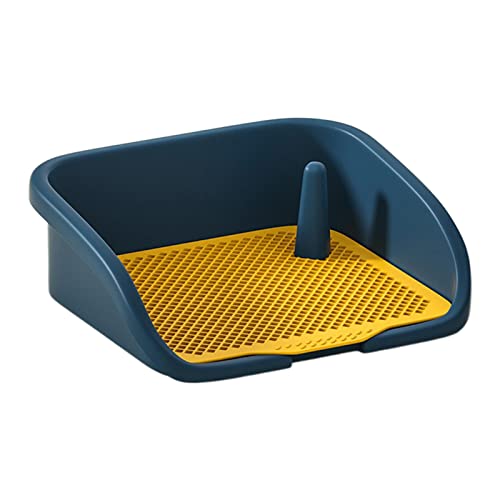 kowaku Haustier-Trainings-WC-Tablett, Gitter-Urinal-Töpfchentrainer, hält Pfoten und Böden sauber, Hunde-WC für Kätzchen, Kaninchen-Zubehör, blau, L kowaku Haustier-Trainings-WC-Tablett, Gitter-Urinal-Töpfchentrainer, hält Pfoten und Böden sauber, Hunde-WC für Kätzchen, Kaninchen-Zubehör, blau, L von kowaku