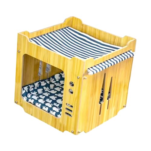kowaku Holz-, Bett, Aktivitätsspielzeug, Kratzhaus, Training für Kitty, Indoor-Katzenhaustierspielzeug kowaku Holz-, Bett, Aktivitätsspielzeug, Kratzhaus, Training für Kitty, Indoor-Katzenhaustierspielzeug von kowaku