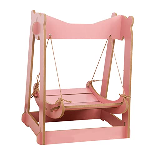 kowaku Holz-Katzenhängematte Bett Möbel Liege Stabiler Rahmen Kratzseil Haustier Hängeschaukel für kleine mittelgroße Katzen, Kaninchen, Holzkonstruktion, Rosa kowaku Holz-Katzenhängematte Bett Möbel Liege Stabiler Rahmen Kratzseil Haustier Hängeschaukel für kleine mittelgroße Katzen, Kaninchen, Holzkonstruktion, Rosa von kowaku