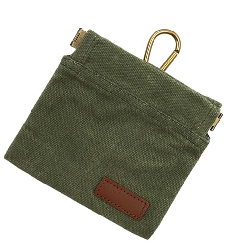 kowaku Hunde-Leckerli-Tasche, automatisch schließende Tasche, Hose, tragbarer Gürtel, Hündchen-Lauftasche, mit Clip für Spaziergänge, tägliches Joggen, , Grün von kowaku