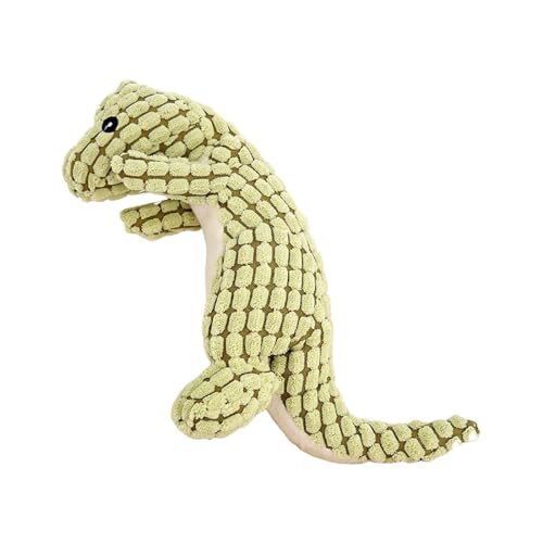 kowaku Hunde-Quietschspielzeug, Dinosaurier-Puppe, quietschendes Hundespielzeug, Plüsch-Hundekauspielzeug, Quietsch-Kauspielzeug für Hunde, hellgrün kowaku Hunde-Quietschspielzeug, Dinosaurier-Puppe, quietschendes Hundespielzeug, Plüsch-Hundekauspielzeug, Quietsch-Kauspielzeug für Hunde, hellgrün von kowaku