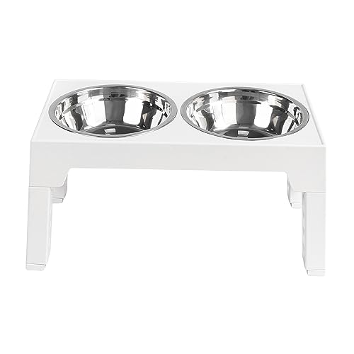 kowaku Hundenapf mit Ständer, Wassernapf für Hunde, 5 höhenverstellbar, rutschfester Futternapf für Haustiere, abnehmbarer Hundenapf, erhöhte Hundenäpfe, , Weiß kowaku Hundenapf mit Ständer, Wassernapf für Hunde, 5 höhenverstellbar, rutschfester Futternapf für Haustiere, abnehmbarer Hundenapf, erhöhte Hundenäpfe, , Weiß von kowaku