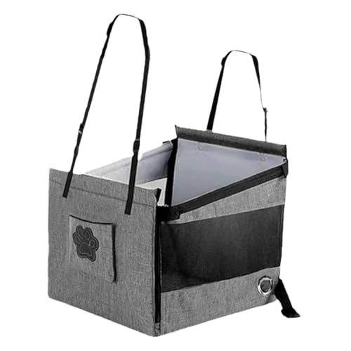 kowaku Hundesitz fürs Auto, Reisebett, bequem, stabil, Nest aus Oxford-Stoff, mit Gurtschoner, groß, faltbar, für Rücksitz, Korb kowaku Hundesitz fürs Auto, Reisebett, bequem, stabil, Nest aus Oxford-Stoff, mit Gurtschoner, groß, faltbar, für Rücksitz, Korb von kowaku