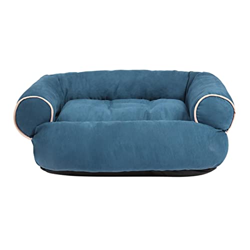 kowaku Hundesofa Bett Haustierbett Herbst Winter Warm Bequem Bett Nest Blau S von kowaku