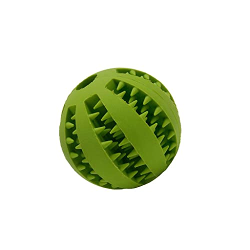 kowaku Hundespielzeug mit Zahn-Design, Kauspielzeug, interaktives Trainingsball, Grün, 7 cm von kowaku