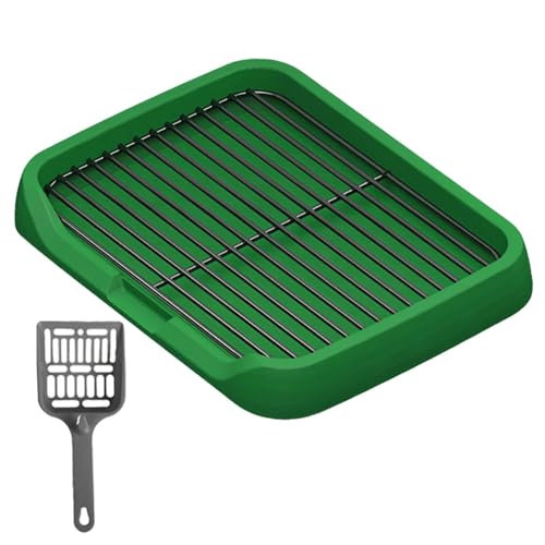 kowaku Hundetoilette, Hundetöpfchentablett, abnehmbare Netzgitter, Töpfchentrainer, Welpen-Pipi-Pad-Halter für kleine und mittelgroße Hunde, Haustierbedarf, Grün kowaku Hundetoilette, Hundetöpfchentablett, abnehmbare Netzgitter, Töpfchentrainer, Welpen-Pipi-Pad-Halter für kleine und mittelgroße Hunde, Haustierbedarf, Grün von kowaku