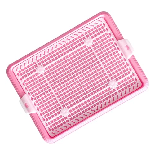 kowaku Hundetoilette, Netz-Trainings-Tablett für den Innenbereich, herausnehmbar, Töpfchentrainer für Hunde, Rosa kowaku Hundetoilette, Netz-Trainings-Tablett für den Innenbereich, herausnehmbar, Töpfchentrainer für Hunde, Rosa von kowaku