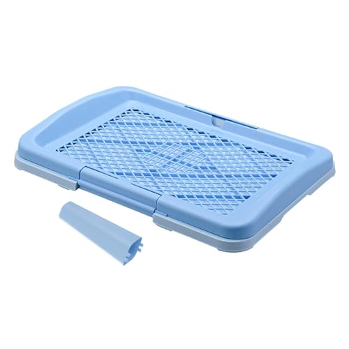kowaku Hundetoilette, Welpen-Töpfchen-Tablett, spritzwassergeschützt, Welpen-Toilettentrainer für Kätzchen und andere Tiere, Hellblau kowaku Hundetoilette, Welpen-Töpfchen-Tablett, spritzwassergeschützt, Welpen-Toilettentrainer für Kätzchen und andere Tiere, Hellblau von kowaku