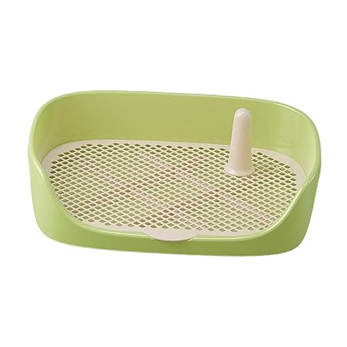 kowaku Hundetoilette für Hundetraining, Töpfchentraining, Toilette, Haustiertoilette für drinnen und draußen, Kaninchen, kleine, mittelgroße und große Hunde, Grün, 40 x 30 x 11 cm von kowaku