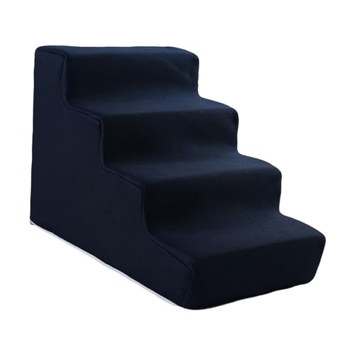 kowaku Hundetreppe, Rampe, Hundeleiter, Haustiertreppe, maschinenwaschbar, Bezug, Hundetreppe, praktisch, rutschfest, vielseitig für den Innen- und Außenbereich, 4 Stufen, Dunkelblau kowaku Hundetreppe, Rampe, Hundeleiter, Haustiertreppe, maschinenwaschbar, Bezug, Hundetreppe, praktisch, rutschfest, vielseitig für den Innen- und Außenbereich, 4 Stufen, Dunkelblau von kowaku