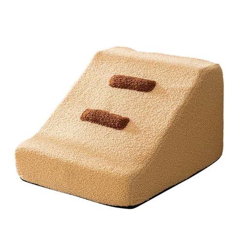 kowaku Hundetreppe Hochdichter Schwamm Stabile Sanfte Neigungsform für Bett Couch Sofa Stuhl Stabil Weich Vielseitig Hund Kletterleiter, Khaki 2 Stufen kowaku Hundetreppe Hochdichter Schwamm Stabile Sanfte Neigungsform für Bett Couch Sofa Stuhl Stabil Weich Vielseitig Hund Kletterleiter, Khaki 2 Stufen von kowaku