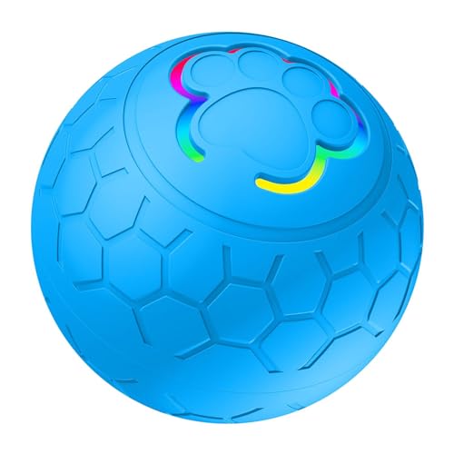kowaku Interaktiver Hundespielzeugball mit Licht, interaktives Spielzeug, Kätzchenspielzeug, intelligenter beweglicher Hundespielzeugball für Heimtierbedarf, Blau kowaku Interaktiver Hundespielzeugball mit Licht, interaktives Spielzeug, Kätzchenspielzeug, intelligenter beweglicher Hundespielzeugball für Heimtierbedarf, Blau von kowaku